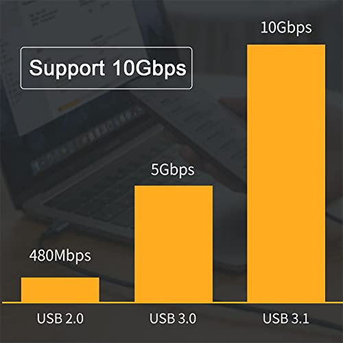cablecc Type-C USB-C Male 90 Degree Up Down Angled to Male USB3.1 10Gbps 100W Data Cable for Laptop Phone (300cm) - style: UP Angled-300CM