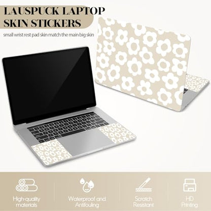 Laptop Skin Sticker Decal, Apricot Flower 13" 13.3" 14" 15" 15.4" 15.6 inch Laptop Netbook PC Notebook Universal Vinyl Reusable Skin Sticker Cover Art Case Protector - color: Apricot Floral Flower