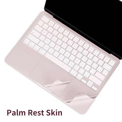 4 in 1 Ultra Thin 3M Vinyl Full Size Laptop Skin Palm Rest Sticker for 2026 New Released MacBook Pro Neo 13 Inch A18 (Blush Pink) - color: Blush Pink
