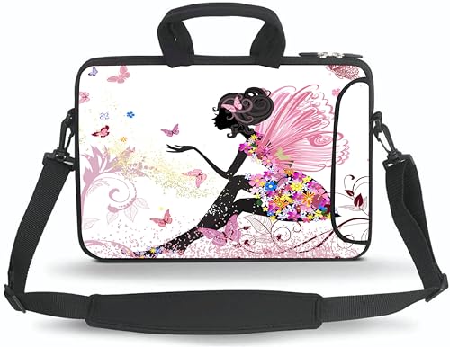 11 11.6 12 12.5 13 inches Case Laptop/Chromebook/Ultrabook/Notebook PC Messenger Bag Tablet Travel Case Neoprene Handle Sleeve with Shoulder Strap(Beautiful Girl) - color: Beautiful Girl, size: 11-13.3 inch
