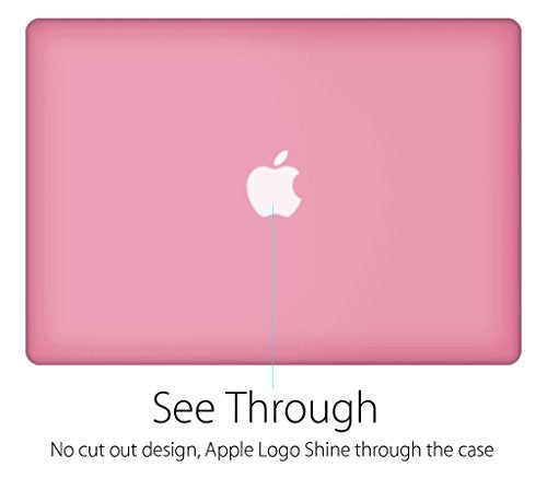 UESWILL Matte Hard Shell Case Cover Compatible with MacBook Pro (Retina, 13 inch, Early 2015/2014/2013/Late 2012), Model A1502/A1425, No CD-ROM, No USB-C, Pink - color: Pink, size: MacBook Pro 13" Retina A1502/A1425