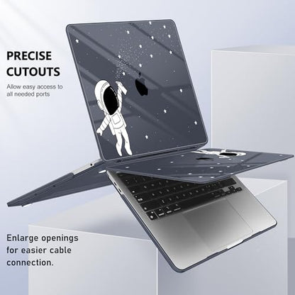 May Chen Case for MacBook Pro 13 inch M2 2023,2022,2021,2020 A2338 M1 A2251 A2289, Plastic Hard Shell Case for MacBook Pro 13" with Touch Bar Fits Touch ID, Astronaut Space - color: Astronaut Space