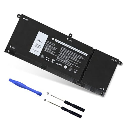 Upgraded 66Wh H5CKD 15V Battery for Dell Inspiron 5502 5402 5501 | Fit 7300 7306 7500 7506 2-in-1 Silver, 5400 5406 7405 2-in-1, Latitude 3510 3410, 9077G TXD03, and More - size: 9.38*3.88*0.25inch H5CKD