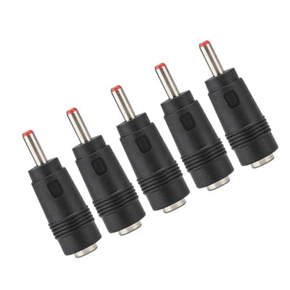 5PCS DC Power Adapter Connector 5.5x2.1mm Female to 3.5x1.35mm Male Plug Converter with Compact Design for Routers LED Strips CCTV Cameras