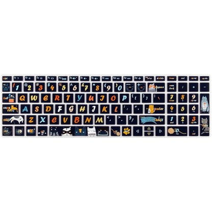 Keyboard Cover for HP Envy x360 15m-bp/bq /2020 2019 HP Pavilion 15/ HP Pavilion x360 15.6” Series/HP Envy 17 17.3" Series/HP Laptop 15t 17t 17-ca0011nr 17-by0040nr, Cat - color: Cat