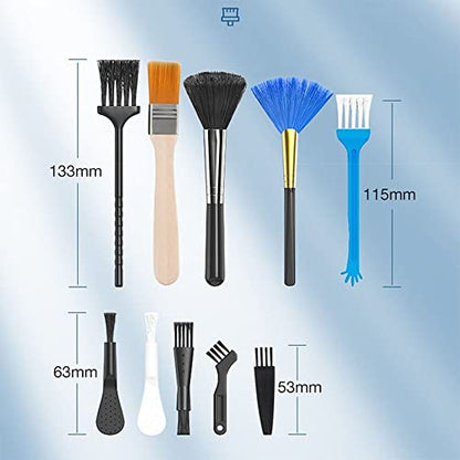 gofidin 10pcs Keyboard Cleaning Brush Kit Small Computer Keyboard Laptop Cleaning Brush Kit Cleaning Tool