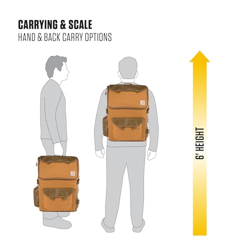 Carhartt 35L Nylon Workday Backpack, Durable Water-Resistant Pack with 15" Laptop Sleeve and Adjustable Shoulder Straps, Blind Duck Camo - color: Blind Duck Camo