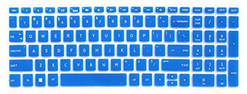 Ultra Thin Silicone Keyboard Cover Compatible with 15.6" HP Pavilion X360 15-BR, Pavilion 15-CC 15-CD 15-CB 15-BS 15-BW 15m-bp 17-BS 17M-AE 17-BS 17-BW Series Laptop (Blue) - color: Blue