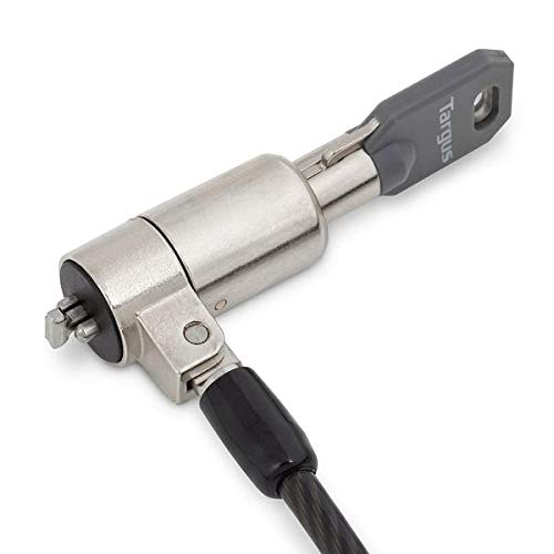 Targus DEFCON T-Lock Key Cable Lock for Laptop Computer and Desktop Security Cable (ASP48EU), Black - size: T-Lock, style: Keyed Cable
