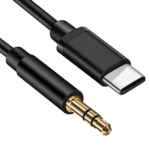 USB C to Aux Cable 3.5ft, Aux to USB C, Type C to 3.5mm Audio Adapter Cable, Type C to Headphone Jack Cord Car Stereo Jack Cable Compatible with iPhone 17/16/15 Samsung Galaxy S25 S24 S23, and More