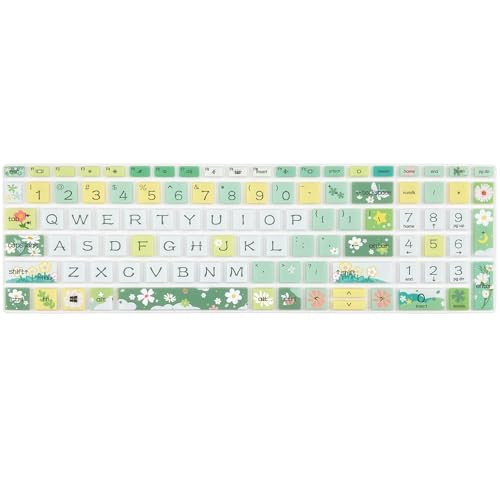 Keyboard Cover for 15.6" HP ProBook 450/455/650 G8/G9/G10, ZBook Power G8/G9 - Cute Spring Flowers Keyboard Skin - color: Spring Flowers