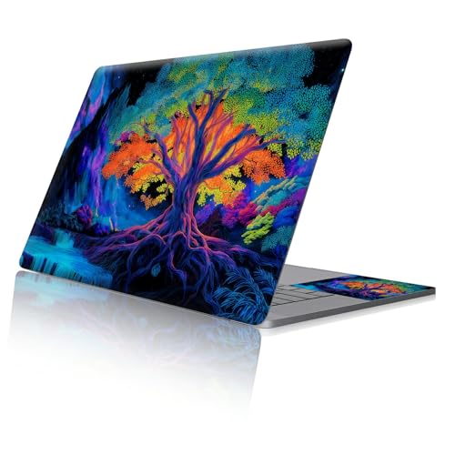 Reusable Universal Laptop Skin Sticker, Cut to Fit for 11.6–15.6 Inch Laptops, Waterproof Protective Film, No-Residue - Color Tree - color: Color Tree