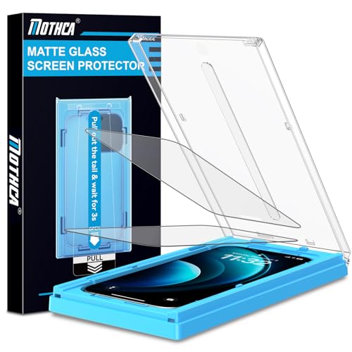 Mothca 2 Pack Matte Glass Screen Protector for iPhone Air / 17 Air 6.5-inch [Auto Fit Box Dust-Free] Edge to Edge Full Coverage Anti-Glare & Anti-Fingerprint Tempered Glass, Smooth as Silk - size: iPhone Air 6.5 inch