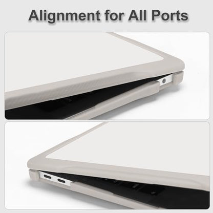 MOSISO Compatible with MacBook Air 13 inch Case M1 2018-2021, Khaki | Reduces-Fingerprints with Soft TPU Bumper Shell&Keyboard Cover for MacBook Air 13.3 M1, 2021 2020 2019 2018 A2337 A2179 A1932 - color: Khaki