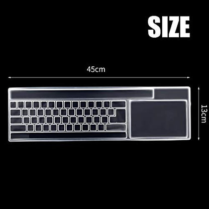 BronaGrand 2 Pack Clear Desktop Computer Keyboard Protection Skin Protector Cover for PC 104/107 Keys Standard Keyboard