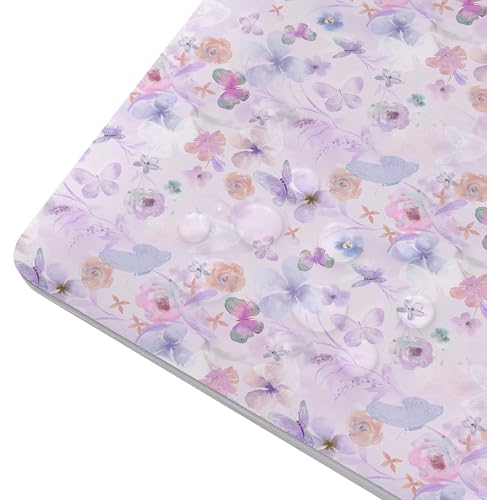 Laptop Skin Sticker 12.1 13 13.3 14 15 15.6 Inches Netbook Sticker Decal Reusable Universal Notebook PC Art Personalized Protector by AORTDES (AD-NEK-77 Flowers & Butterflies) - color: Flowers & Butterflies