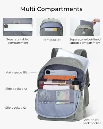 School Backpack for Teens, College Backpack Fits 15.6 Inch Laptop | Travel Backpack for Men Women, Book Bag, Lightweight Daypack, Water Resistant Fabric, Scratchproof Laptop Compartment (Green) - color: Green