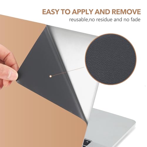AIMSA Laptop Skin Sticker Cover Decal Fits 12 13 13.3 14 15 15.4 15.6 inch Laptop Protector Notebook Notebook Art Deco Brown Gradient Stickers, Easy to Apply and Remove - color: Brown Gradient