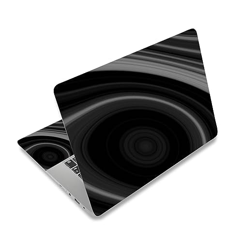 Laptop Stickers Decal,12 13 14 15 15.6 inches Netbook Laptop Skin Sticker Reusable Protector Cover Case for Toshiba Hp Samsung Dell Apple Acer Leonovo Sony Asus Laptop Notebook (Black Vortex) - color: Black Vortex
