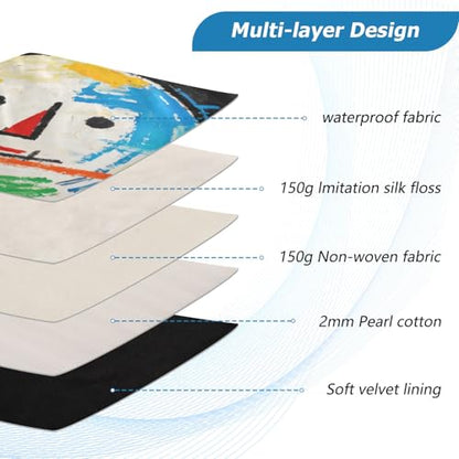 Cartoon Space Planet Padded Laptop Sleeve Case 13 Inch Soft Quilted Laptop Bag Waterproof Computer Sleeves - color: Cartoon Space Planet, size: Medium