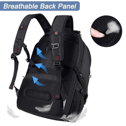 Extra Large Laptop Backpack, 17 inch Computer Backpack for Men Travel Work | TSA Flight Approved Travel Backpack for Men, RFID Business Computer Bag, Heavy Duty Water Resistant College Bookbag for Work