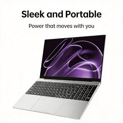 2026 New 15.6'' Laptop Windows 11, 1TB SSD, 16GB RAM, Intel Core i3-6100U, 1080p FHD IPS Display, Backlit Keyboard, Fingerprint, WiFi5, Mini-HDMI, USB3.2 Gen1, TF Card Slot, for Business, Study, Work