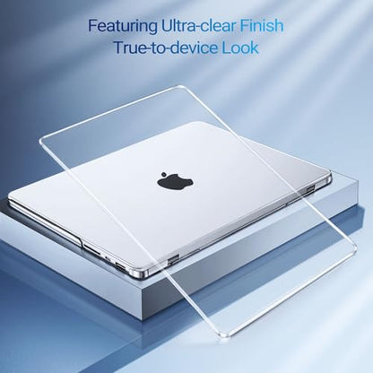MOSISO Compatible with MacBook Pro 16 inch Case M5 M4 M3 M2 M1 2026-2021 | A3429 A3428 A3403 A3186 A2991 A2780 A2485, Protective Hard Shell Case&Keyboard Cover&Screen Film&Pouch, Crystal Clear - color: Crystal Clear