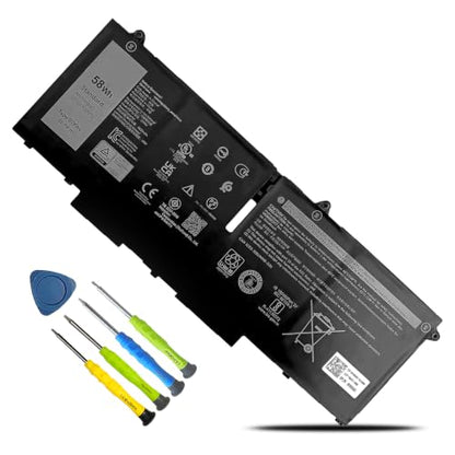 58Wh 07KRV Laptop Battery Replacement for Dell Latitude 5430 5530 5530 7330 7430 7530 Precision 3570 P104F P104F005 P137G P137G004 Series H4PVC 0H4PVC 4FVJG O7KRV 08WRCR 078FWY Y86WG 0Y86WG 15.2V - size: 11.02*4.33*0.29inch 07KRV