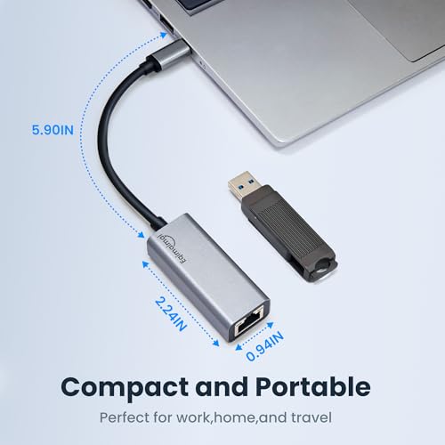 USB C to ethernet Adapter,Ethernet to USB c,TypeC to RJ45 Ethernet Adapter 1Gbps Gigabit Ethernet Compatibility for Mac,MacBook Pro/Air,Dell XPS,Chromebook,Surface - style: TYPEC TO RJ45