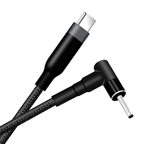 0.5M 100W USB-C to DC4.0x1.7mm PD Laptop Charging Cable | Built-in PD&E-marker chip,hook design,safe stable 65-100W laptop power conversion - style: 0.5m/1.64ft USB-C Male to DC4.0x1.7mm
