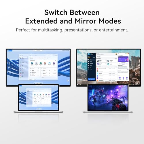 Blackview 24" Large Portable Monitor,1080P FHD 100Hz IPS Laptop Monitor Extender with Rotating Stand & VESA, Built-in Speakers, Portable Second Screen with USB-C HDMI for Work Gaming Office Home - size: 24"