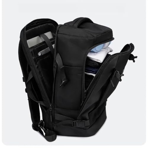 Laptop Backpack for Men 17-inch Travel- Computer Case Laptop Bag Large Capacity Business Weekender Satchel Purse Fashion Black - color: Black-500
