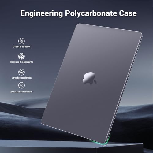 MOSISO Compatible with MacBook Air 15 inch Case M5 M4 M3 M2, Space Gray | 3 in 1 Kit Crack-Resistant&Fingerprints-Resistant Hard Shell Cover for 2026-2023 A3448 A3241 A3114 A294 - color: Space Gray Clear