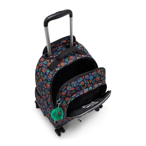 Kipling New Zea Printed 15" Laptop Rolling Backpack - color: Sport Doodle