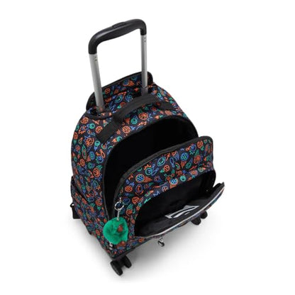 Kipling New Zea Printed 15" Laptop Rolling Backpack - color: Sport Doodle