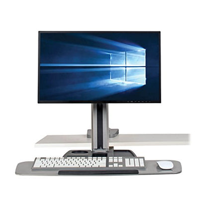 Tripp Lite Desk Mount for Sit Stand Desktop Workstation Height-Adjustable Standing Desk, Single Display (WWSS1332C) - style: Desk-Clamp w/ Mount 13-32"