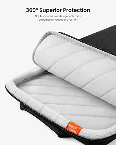 tomtoc 360 Protective Laptop Sleeve Designed for 2026 14-inch MacBook Pro M5/M4/M3/M2 Pro/Max, 13.8'' Surface Laptop AI PC, Water-Resistant Well-Organized Accessory Sleeve Case with Handle - size: 14 Inch for New MacBook Pro