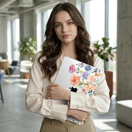 TWOLSKOO Compatible with MacBook Pro 14 inch Case M5 2026 2025-2021 Release M4 M3 M2 M1 Pro/Max Chip, Plastic Hard Shell & Keyboard Cover & Screen Protector & Trackpad Film, Beautiful Flowers - color: Beautiful Flowers