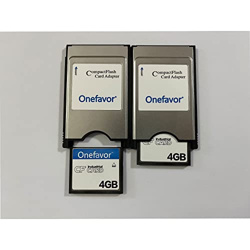 Compact Flash to PCMCIA ATA Adapter - CF to PC Card Adapter for 2 Card (Includes 4GB CF Memory Card) - size: 4GB Compact Flash to PCMCIA