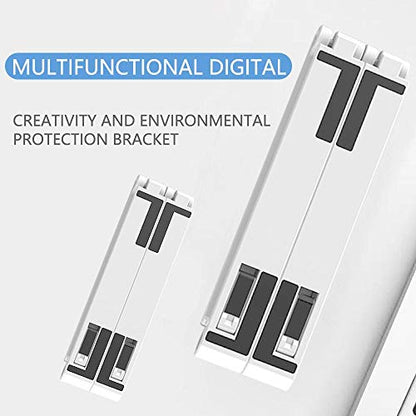 BoxWave Stand and Mount Compatible with ASUS VivoBook Flip 14 2-in-1 TP470EA-AS34T (14 in) - Pocket Aluminum Stand 3-in-1, Portable Multi Angle Viewing Riser - Metallic Silver