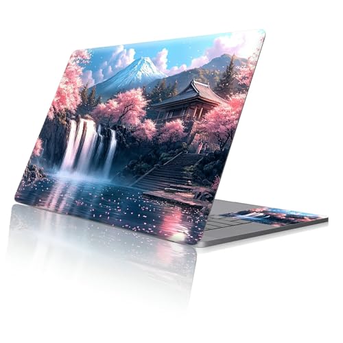 Reusable Universal Laptop Skin Sticker, Cut to Fit for 11.6–15.6 Inch Laptops, Waterproof Protective Film, No-Residue - Mount Fuji - color: Mount Fuji
