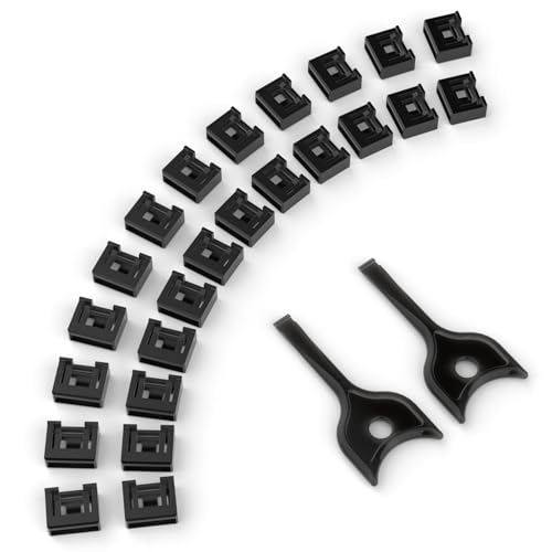 24-Pack USB-A Port Locks with 2 Keys,Laptop Security Locks for Physical Security and Malware Protection,Removable USB-A Port Locks for PC Laptops, Protecting Data and Information Security (Black) - color: Black, size: 24+2
