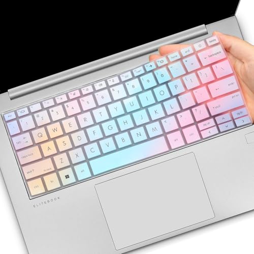 Keyboard Cover for HP EliteBook 830 835 840 845 1040 G9 G10 G11 2025 2024 2023 2022 13.3 14 inch Laptop Accessories Keyboard Protective Skin (Not fit The 830/840/845/1040 G11 G8 G7 G6 G5 G4 G3) - color: Candy Color