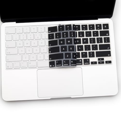 Keyboard Cover for 2026 New MacBook Neo 13 inch with Apple A18Pro Chip/A3404, MacBook Neo 13.0'' A18 Pro Accessory, US Layout Keyboard Skin-Black - color: Black