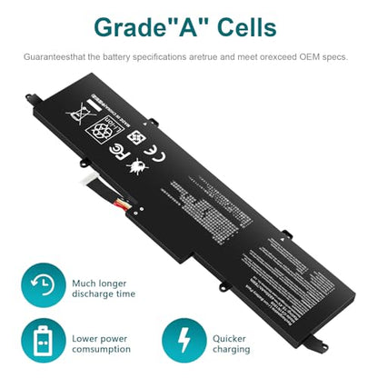 Futurebatt C41N1908 Battery Replacement for Asus ROG Zephyrus G14 GA401II GA401IV GA401IH GA401IU GA401IV GA401IV-BR9N6 GA401Q GA401QH GA401QM - size: C41N1908 14.17*4.33*1.02in