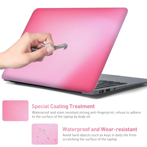 15-15.6 inches Netbook Laptop Skin Sticker Decal Reusable Cover Protector for 11.6 12 13 13.3 14 15 15.4 Notebook Chromebook Easy to Apply Remove, Scratch-Resistant Waterproof I Blush Smudge - color: Blush Smudge