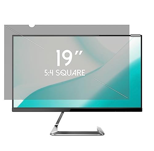 19 Inch Desktop Privacy Screen Shield for 5:4 Monitor - Anti Glare Computer Privacy Screen Cover | Blue Light Blocking Screen Protector | Scratch Resistant UV Filter | Attachment Type - size: 19 Inch (Diagonal) SQUARE - 5:4
