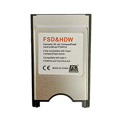 CF Memory Card Adapter PCMCIA Ata Adapter PC Adapter Reader CF Type I to PCMCIA (2 Pack)