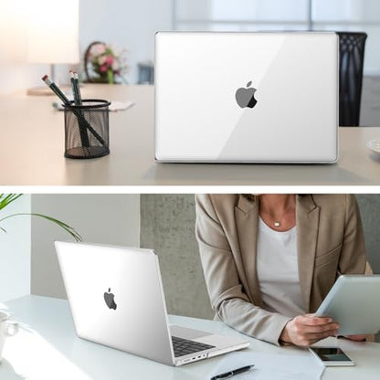 Fintie Hard Shell Case for MacBook Pro 14 Inch, Crystal Clear | A3434 A3112 A3185 A3401 A2992 A2918 A2779 A2442 A3426 A3427, 2021-2026, M5/M4/M3/M2/M1 - color: Crystal Clear, size: Pro 14 Inch