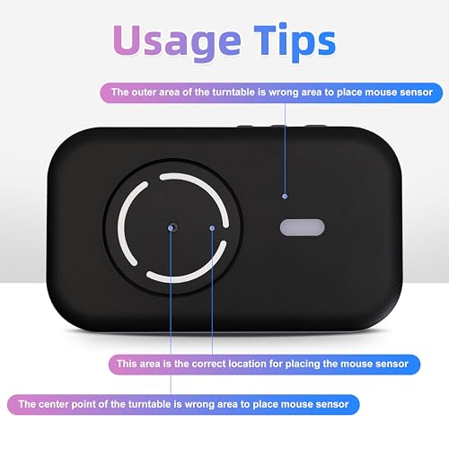 Mouse Mover Quiet Operation Ultra Slim, USB-C Powered Plug & Play, No Detection Risk, Mouse Mover to Prevent Screen Lock, Customizable Timer & RGB LED Light, for WFH/Office/Travel - color: Black 01